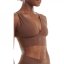 adidas Active Seamless Micro Stretch Long Line Plunge Bra Toasted Mocha