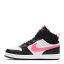 Nike Court Borough Mid 2 Little Kids' Shoes Black/Pink/Wht