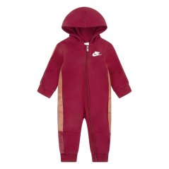 Nike Swoosh Tape Hooded Coverall Red