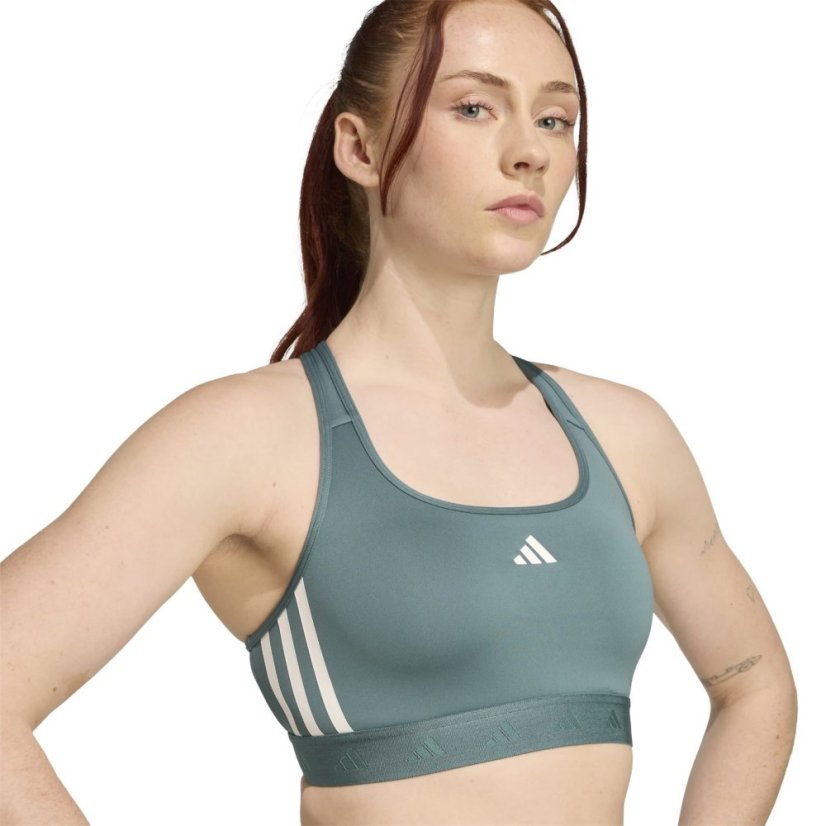 adidas Women's Medium Impact Sports Bra Teal