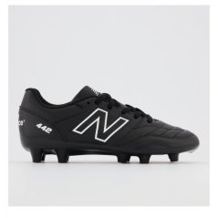 New Balance 442 Academy Firm Ground Football Boots Junior Black/White