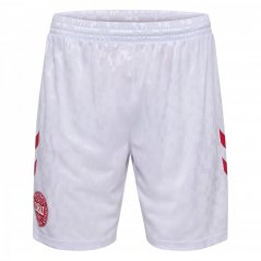 Hummel Denmark Home Shorts 2024 Adults White/Red