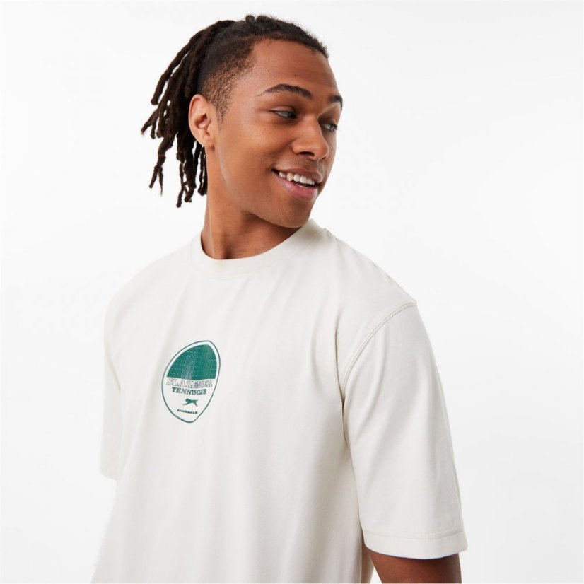 Slazenger ft. Aitch Tennis Graphic T-Shirt Cream
