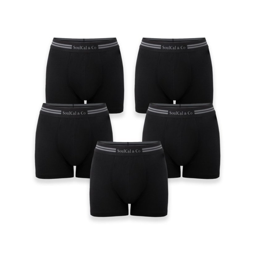 SoulCal 5Pk Bamboo Underwear Black