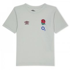 Umbro England Rugby Leisure T-shirt 2023 2024 Juniors Foggy Dew
