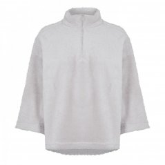 Reebok Myt Cozy Fleece Quarter-Zip Sweatshirt Womens Stucco