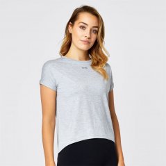 USA Pro Short Sleeve Sports dámské tričko Grey Marl