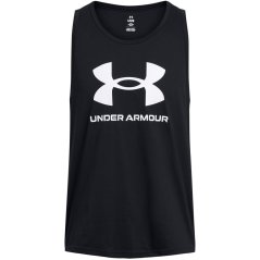 Under Armour Armour Ua Sportstyle Logo Tank Vest Mens Black/White