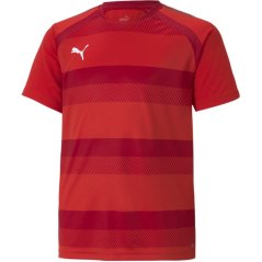 Puma Puma Teamvision Jersey Jr T-Shirt Unisex Kids Rd-ChlPppr-Wht