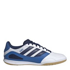 adidas Unisex Adults Indoor Football Boots Wht/Blue/Slvr