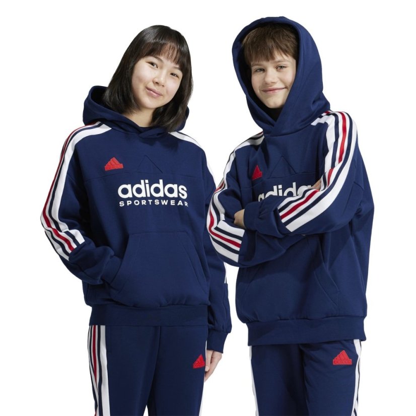 adidas House of Tiro Nations Pack Hoodie Juniors Navy