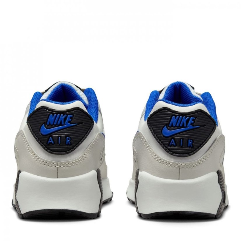Nike Max 90 LTR Big Kids' Trainers White/Blue/Blk - Veľkosť: 5.5 (38.5)