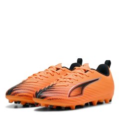 Puma Unisex Kids' Ultra 6 Play Mg Firm Ground Football Boots Heat Fire-Bla