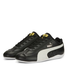 Puma Ferrari Speedcat Low-Top Trainers Mens Black/White