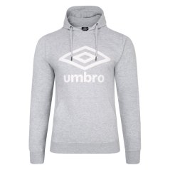 Umbro Men's Team Knitted Hoodie Grey Marl/White