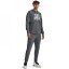 Under Armour Rival Terry Graphic Hoodie Pitch Gray Full