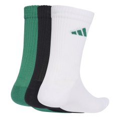 adidas 3-Pack Crew Socks Adults Green/Yellow Br