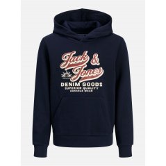 Jack and Jones Colour Logo Hoodie Infant Boys Sky Captain