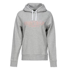 Firetrap Large Logo Hoodie Grey Marl