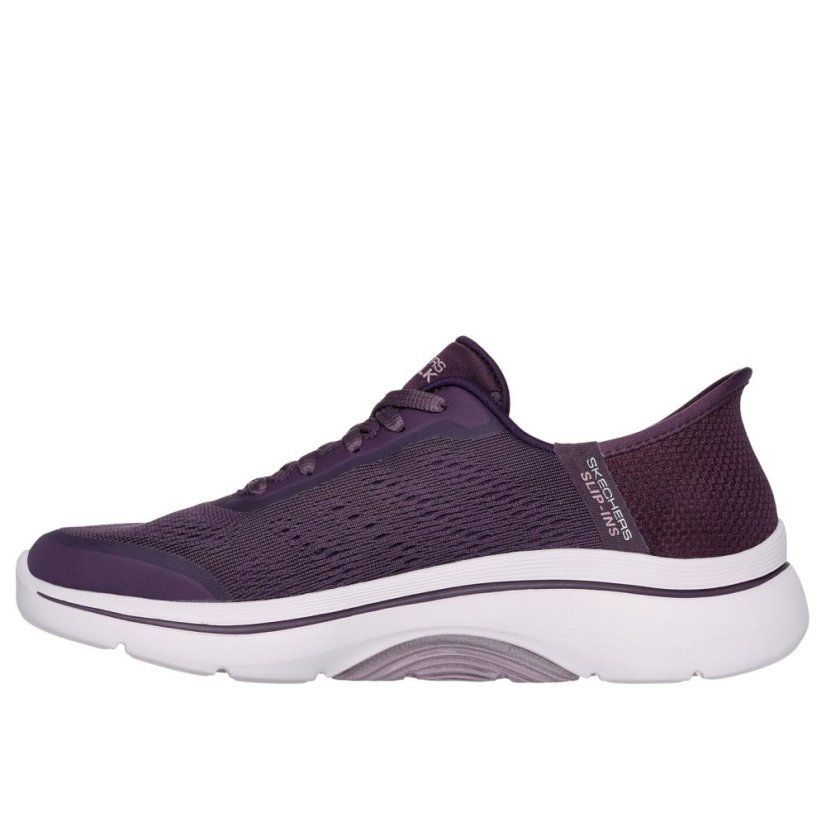 Skechers Go Walk Arch Fit 2.0 - Valenc Slip On Trainers Womens Plum