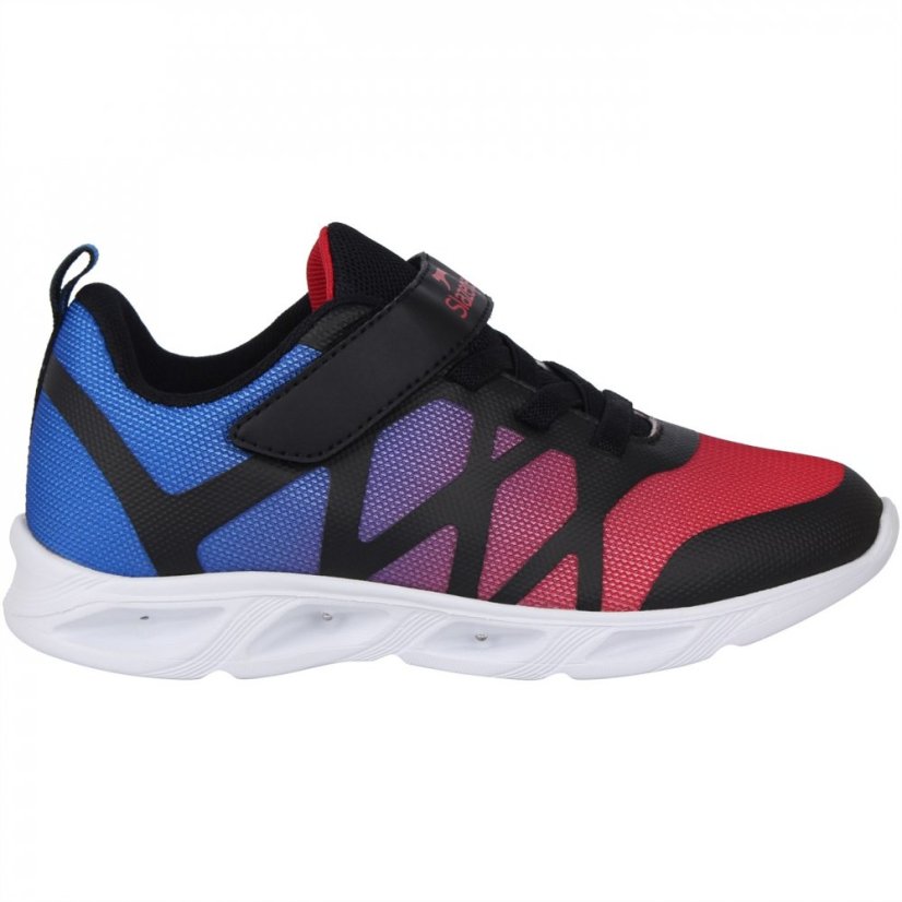 Slazenger Camo Go Child Girls Trainers Black/Blue/Red