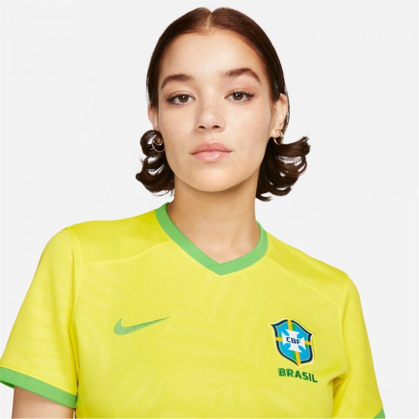 Nike Brazil Home Shirt 2023 Womens Yellow