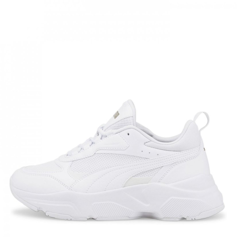 Puma Cassia Trainers Ladies White/Gold