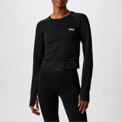 Everlast Women's Long-Sleeve Performance Gym Top Black