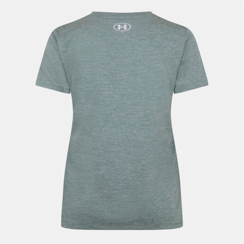 Under Armour Tech™ Twist V-Neck Short Sleeve Womens Silica Green