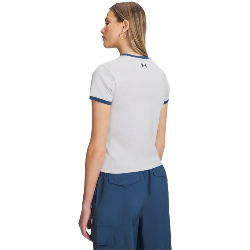 Under Armour Womens Ringer Grx T-Shirt Grey/Blue