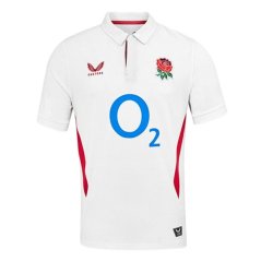 Castore England Rugby Home Classic Shirt 2025 Adults White/Red