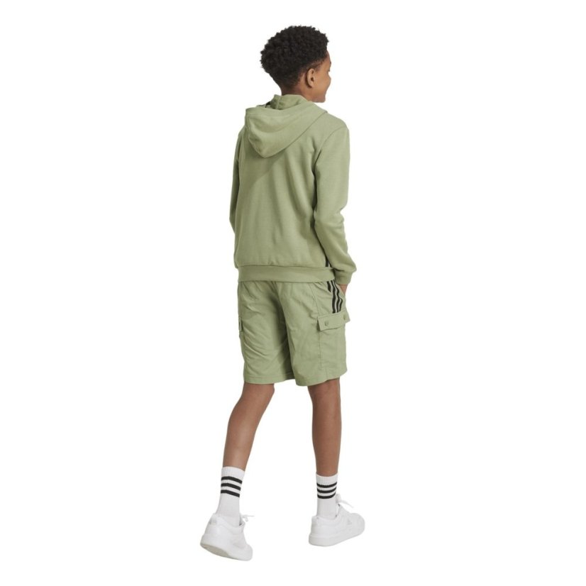 adidas Unisex Kids Jersey Jogger Shorts Green/Black