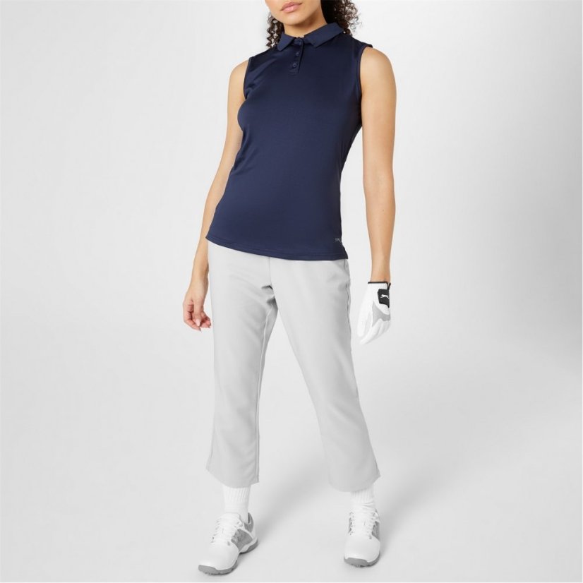 Slazenger Sleeveless Polo Shirt Womens Navy