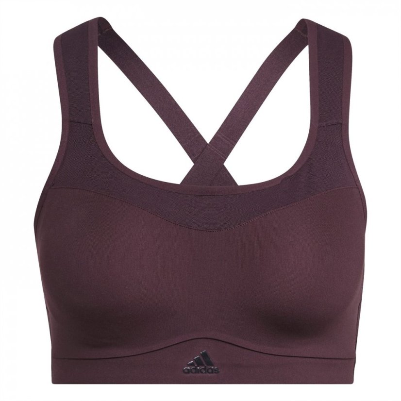 adidas TLRD Impact Training High-Support Bra Womens Shdw Maroon