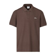 Slazenger Plain pánské polo tričko Chocolate