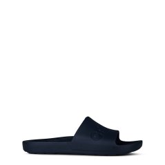 Crocs Unisex Adults Logo Sliders Navy