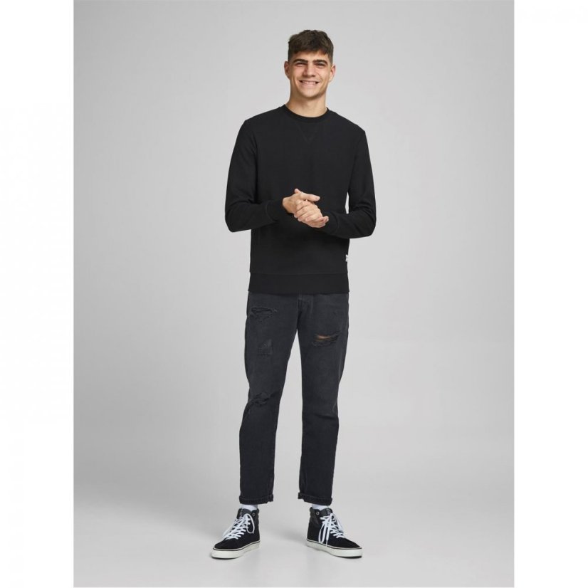 Jack and Jones Basic Crew Sweatshirt Black