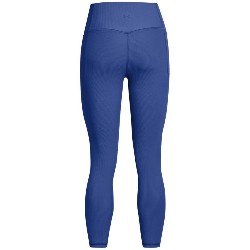 Under Armour Women's Meridian Rib Performance Gym Leggings Blue