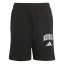 adidas Unisex Kids' Jersey Jogger Shorts Black/White