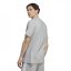 adidas Essentials Single Jersey Linear Embroidered Logo pánské tričko Grey Heather SL