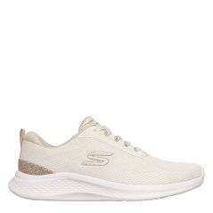 Skechers Womens Trainers Natural/Gold