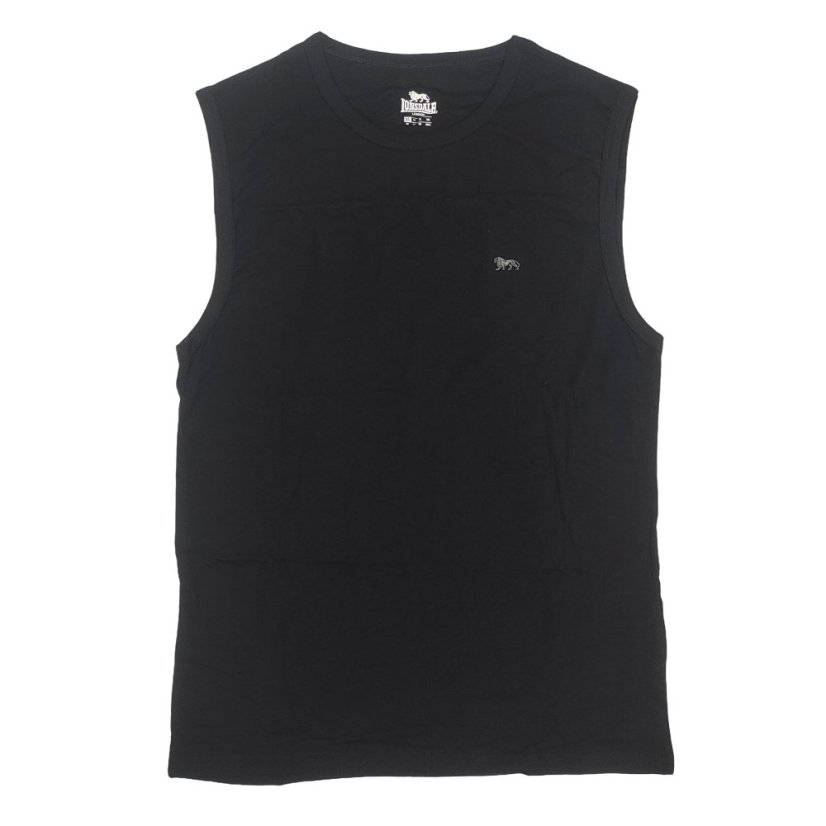 Lonsdale Sleeveless T Shirt Mens Black