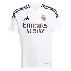 adidas Real Madrid Home Shirt 2024 2025 Juniors White