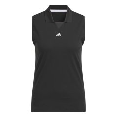 adidas Women's Sleeveless Performance Polo Shirt Black