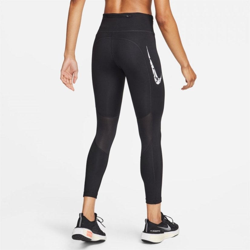Nike Swoosh Fast Women's Mid-Rise 7/8 Leggings Black