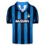 Score Draw Inter Milan Retro Home Shirt 90 Adults Blue/Black