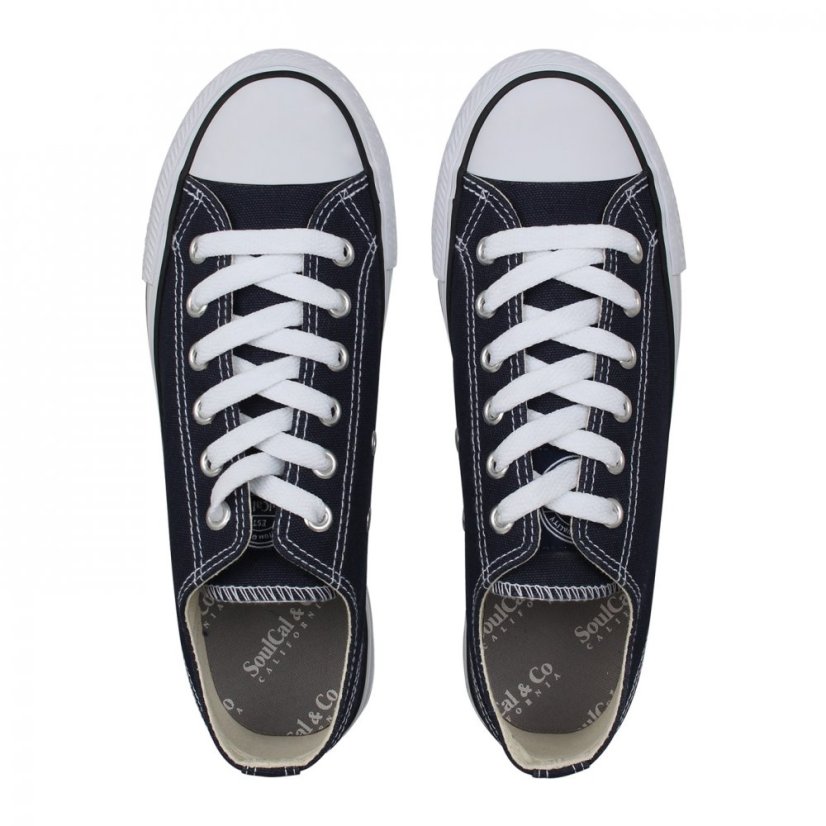 SoulCal Low Canvas Shoes Junior Navy