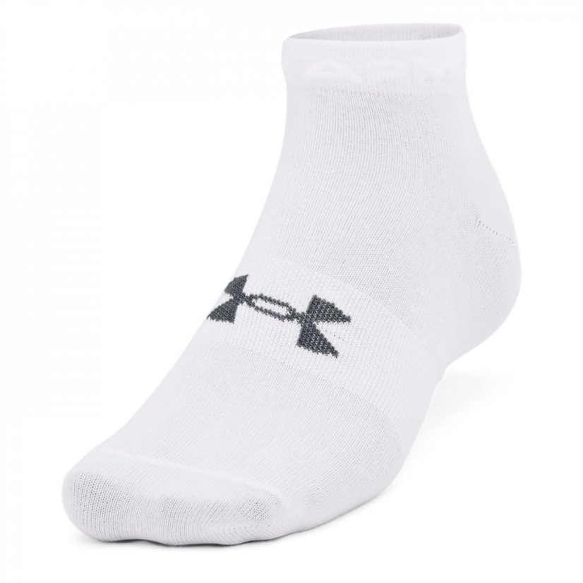 Under Armour Armour 3 Pack Essential Trainer Socks Ladies White