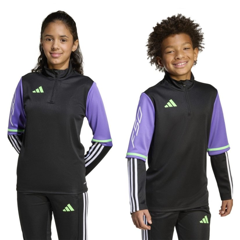adidas F50 Training Top Juniors Black/Purple
