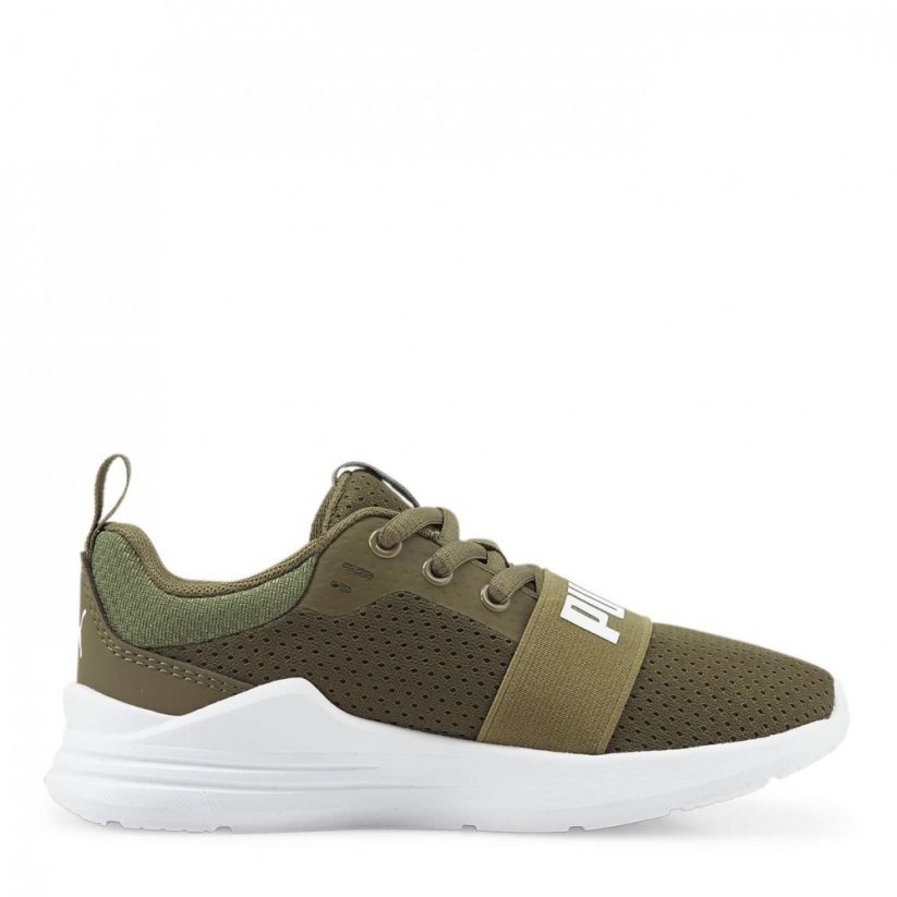 Puma Wired Run Child Boys Trainers Burnt Olive